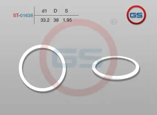 Тефлоновое кольцо 33,2x38x2 ST-01638 GS
