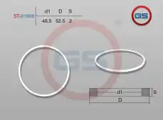 Тефлоновое кольцо ST-01608 GS