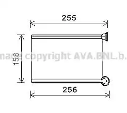 Радиатор печки AVA RTA6551