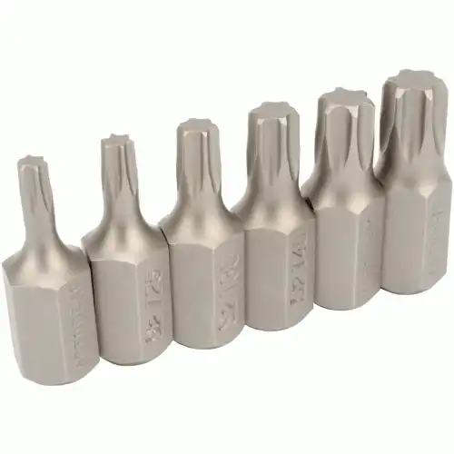  НАБОР БИТ TORX 6 ПР. Т20-50 L=30 ММ АВТОДЕЛО 40636