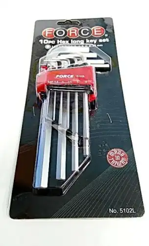  НАБОР ШЕСТИГРАННИКОВ СРЕДН.Г-ОБРАЗН. 10ПР. - 5102L FORCE