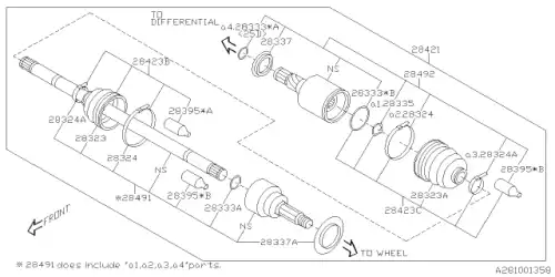 Кольцо стопорное 623205060 SUBARU