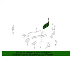 Ручка двери MOBIS 8265026010