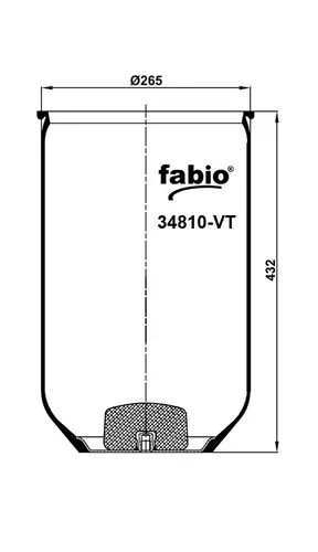 Пневмоподушка FABIO 34810-VT