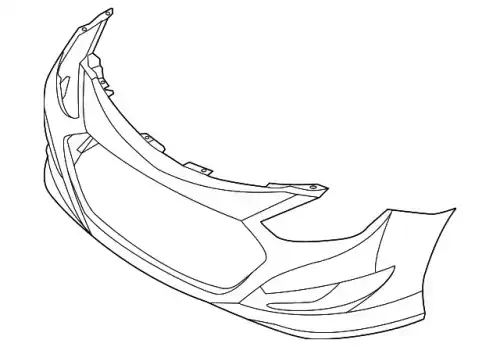 Бампер 865114R000 MOBIS