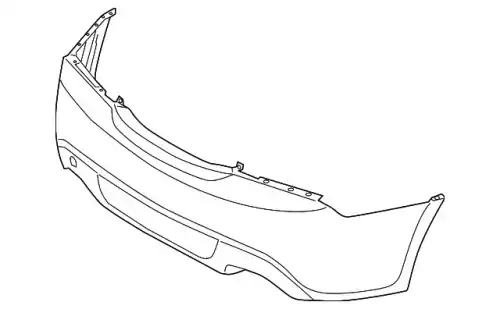 бампер / cover-rr bumper 866102M111 MOBIS