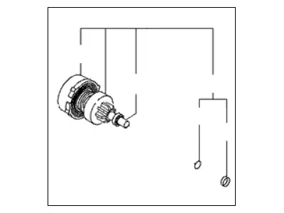 shaft assy-clutch 361403C151 MOBIS