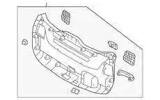 внутренняя панель багажной двери / panel 81750B8100NBC MOBIS