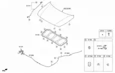  ЗАМОК КАПОТА/LATCH ASSY-HOOD 81130H5010 MOBIS
