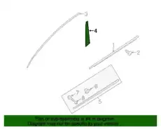 молдинг двери / tape-fr dr black frame r 863733S010 MOBIS