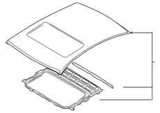 panel assy-roof 671103M030 MOBIS