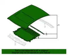 panel assy-roof 671103M030 MOBIS