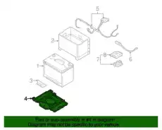 поддон аккумулятора / tray assy-battery 371503J200 MOBIS