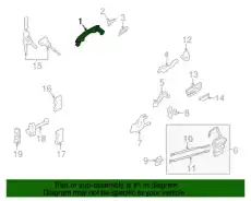 Ручка двери MOBIS 826513V020FHM