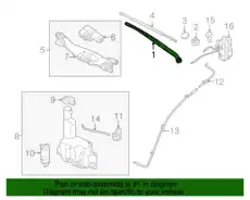 рычаг стеклоочистителя / arm assy-w/shld 983113N000 MOBIS