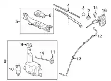 рычаг стеклоочистителя / arm assy-w/shld 983113N000 MOBIS