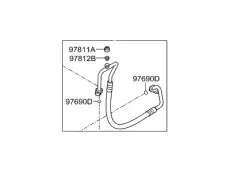 трубка кондиционера - компрессора/ hose- 97762B1000 MOBIS