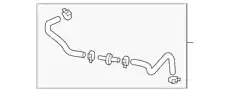 hose assy-brake booster vacuum 59130B1100 MOBIS