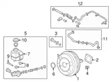 hose assy-brake booster vacuum 59130B1100 MOBIS