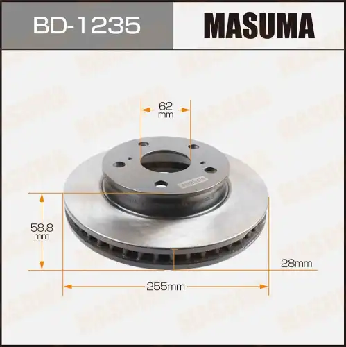 Тормозной диск MASUMA BD1235