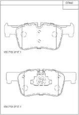 Тормозные колодки KD7442 ASIMCO
