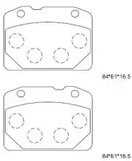 Тормозные колодки дисковые KD8789 ASIMCO