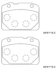 Тормозные колодки дисковые KD8789 ASIMCO