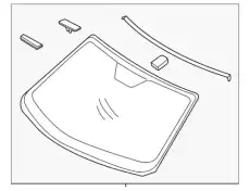 ветровое стекло / glass assy-windshield 86110-2V010 MOBIS