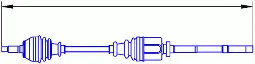 привод правый Opel 12823 SERCORE