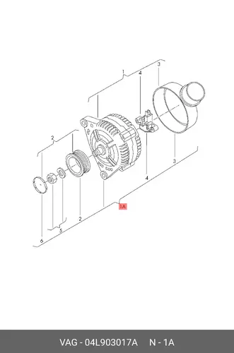 Генератор VAG 04L903017A