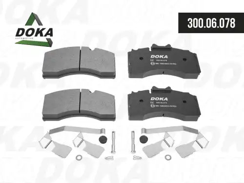 Тормозные колодки дисковые DOKA 300.06.078