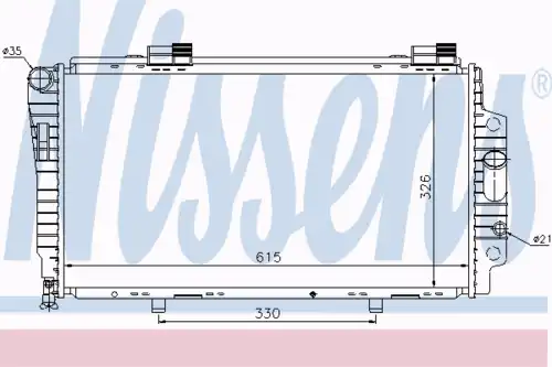 Радиатор кондиционера (конденсатор) NISSENS 62522
