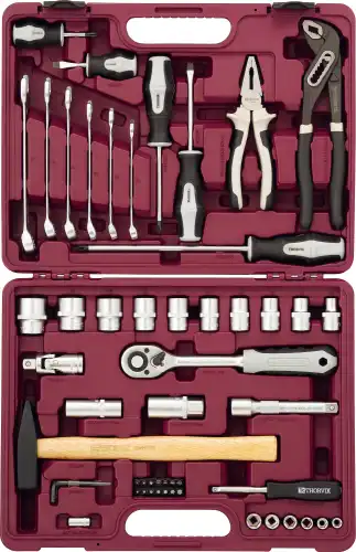 набор инструмента универсальный! 1/4'', 1/2''DR 56пр.\ UTS0056 THORVIK