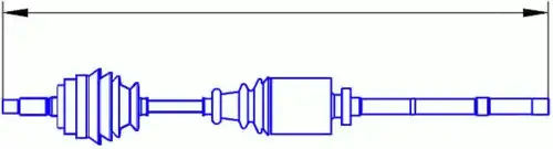 привод правый Opel 12806R SERCORE