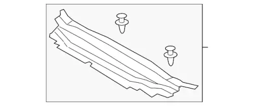 DS7Z16A238A WIND DEFLECTOR, BONNET FORD