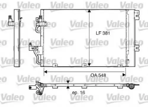 Радиатор кондиционера (конденсатор) VALEO 817839