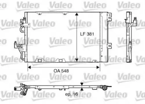Радиатор кондиционера (конденсатор) VALEO 817846