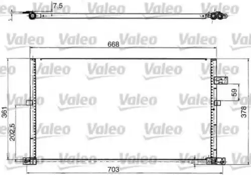 Радиатор кондиционера (конденсатор) VALEO 817657