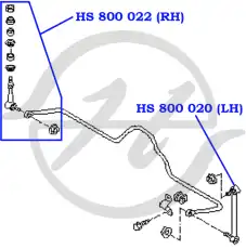 Тяга стабилизатора HANSE HS 800 019