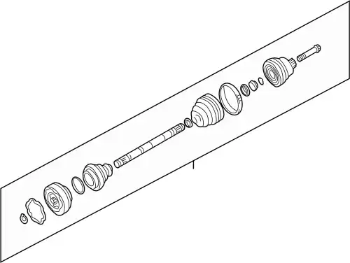 привод левый VW 701 407 271 K VAG