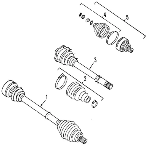 привод левый Audi 8D0 407 271 BE VAG