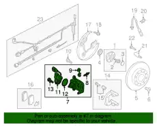 поршень суппорта VW Tiguan 07> 8U0615403B VAG