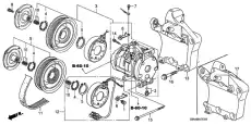 Компрессор кондиционера Pilot/Odyssey/MDX 38810RGLA01 HONDA