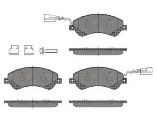 Тормозные колодки дисковые SCT SP436PR