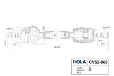 Вал приводной в сборе HOLA CV52-008
