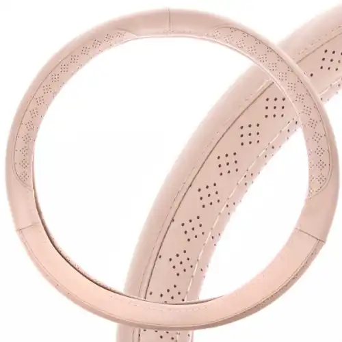 Оплетка SKYWAY Art-3 L Бежевая экокожа S01102351