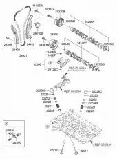 Толкатель клапана двигателя 222262B227 HYUNDAI
