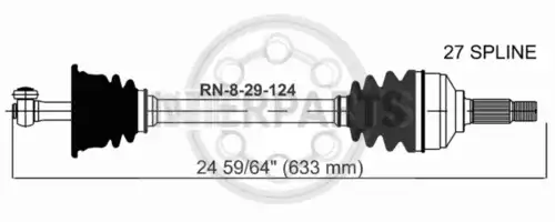 привод левый Ren RN-8-29-124 INTERPARTS