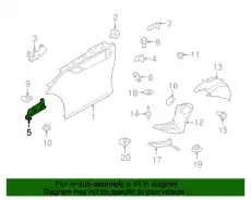 Кронштейн переднего крыла п нж 41217225146 BMW