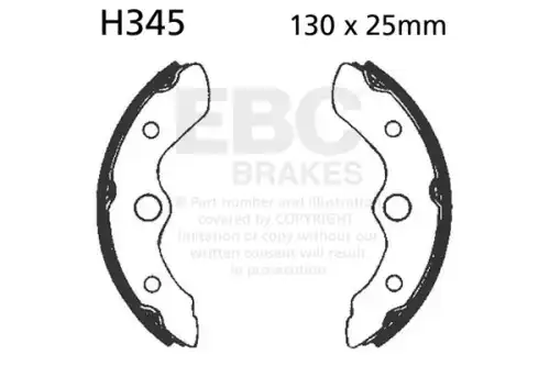 Тормозные колодки дисковые EBC H345